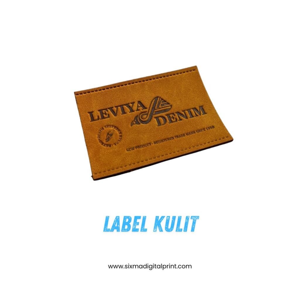 grafir label kulit custom