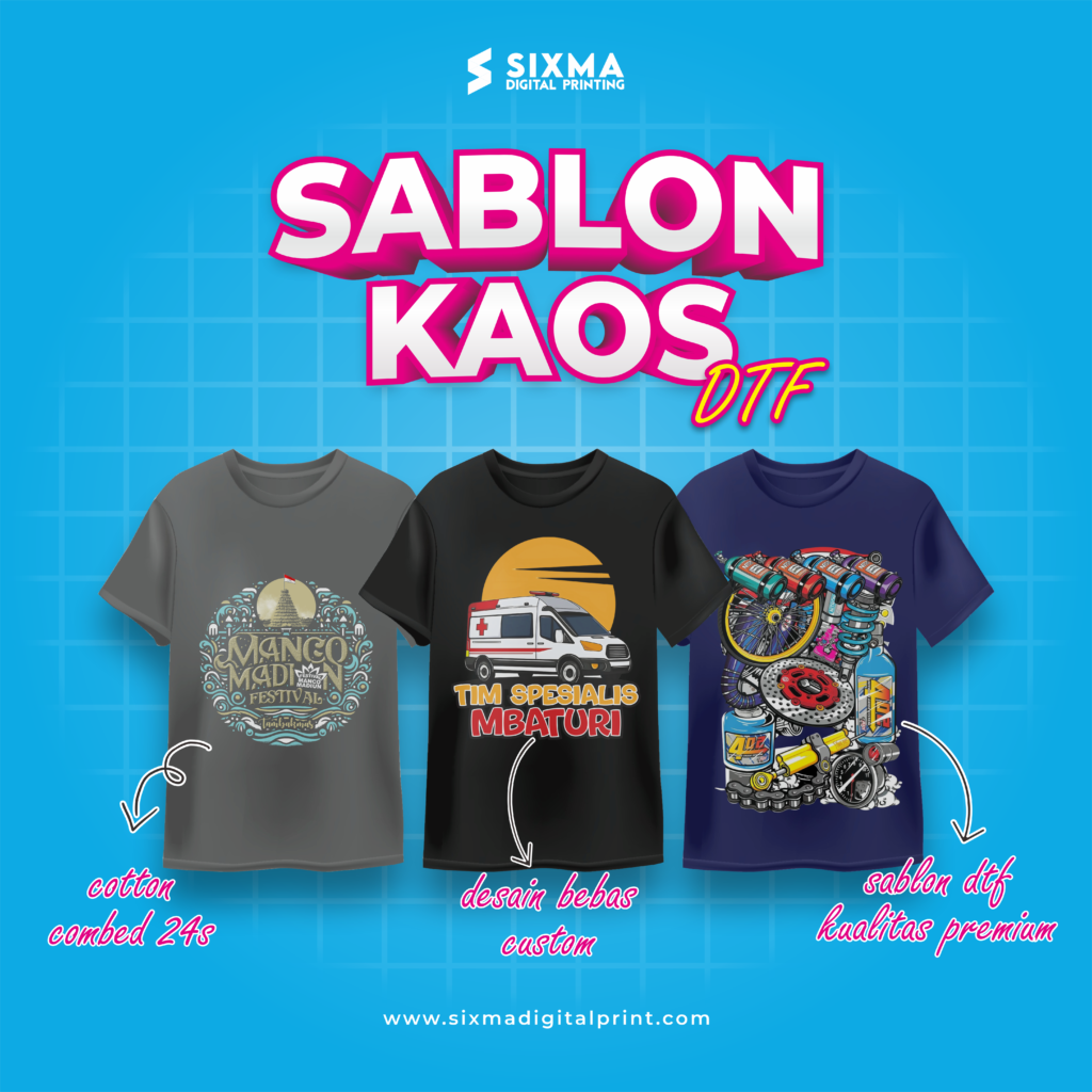 Sablon Kaos DTF